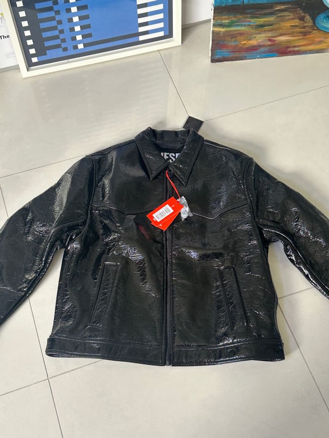 DIESEL BOILED WOOL BLEND ZIPUP JACKET 상품이미지3