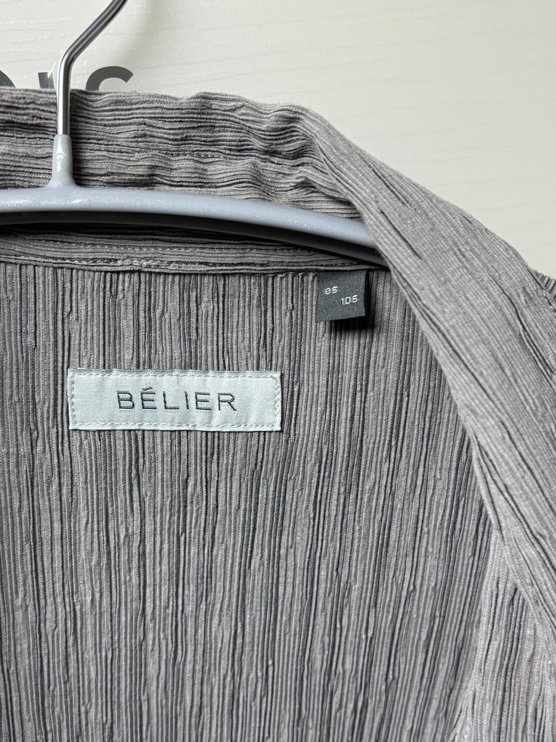 벨리에 다운타임 치코셔츠 링클 그레이 스트라이프 5사이즈 상품이미지4