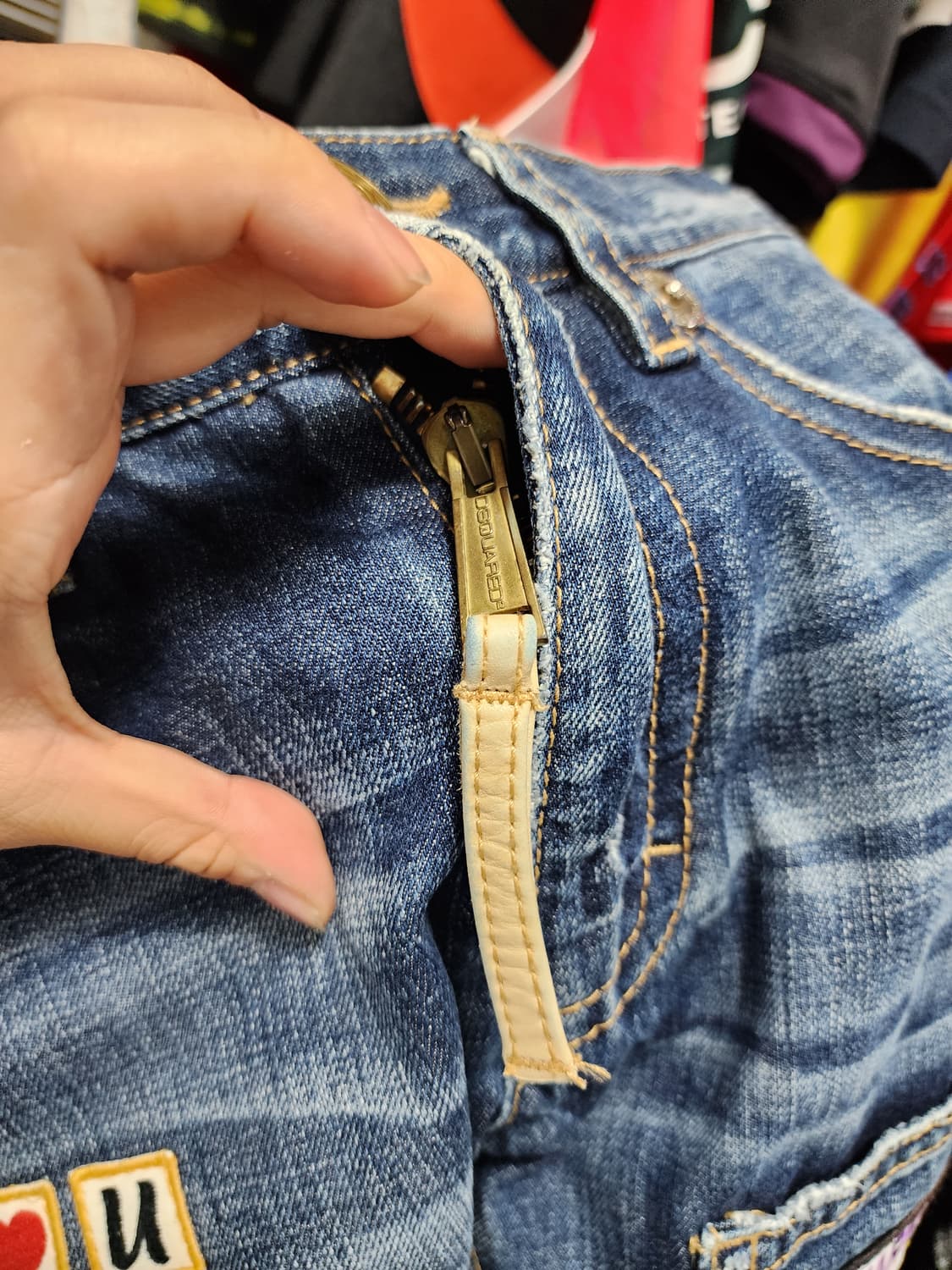 Dsquared2 JPN 디스퀘어드 패치워크 데님  상품이미지7