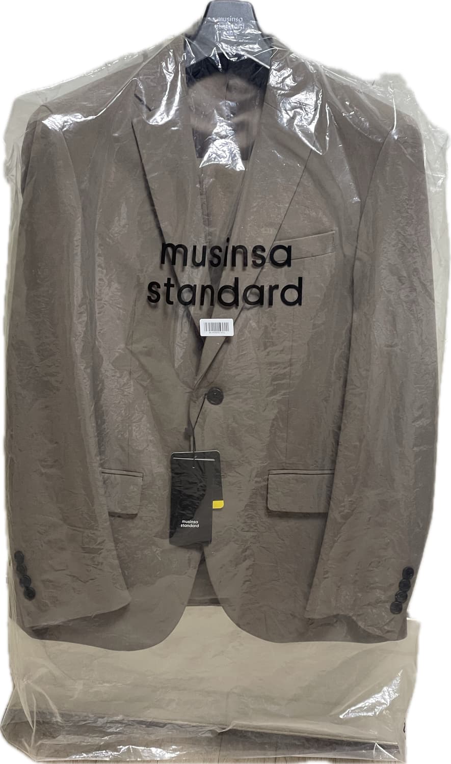 무신사 스탠다드 베이식 블레이저 셋업 더스티베이지 상의L,하의32새상품 상품이미지3