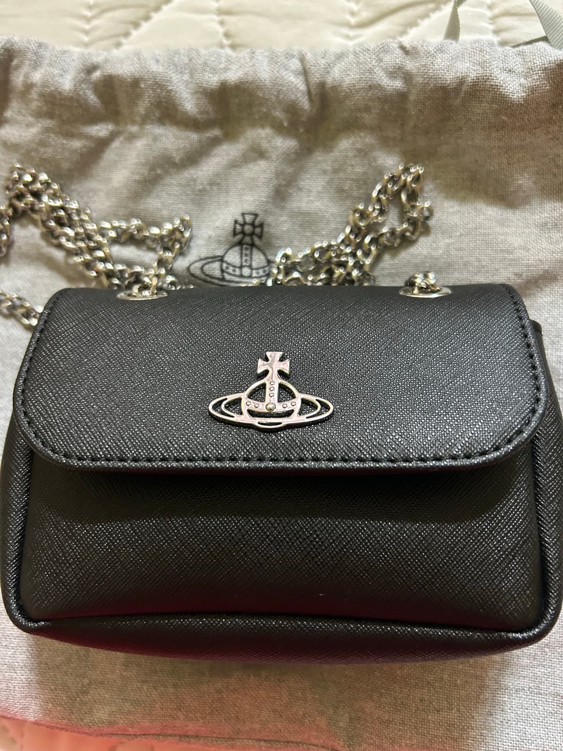 비비안웨스트우드 사피아노 바이오그린 스몰 퍼스 크로스백 팔아요 상품이미지1