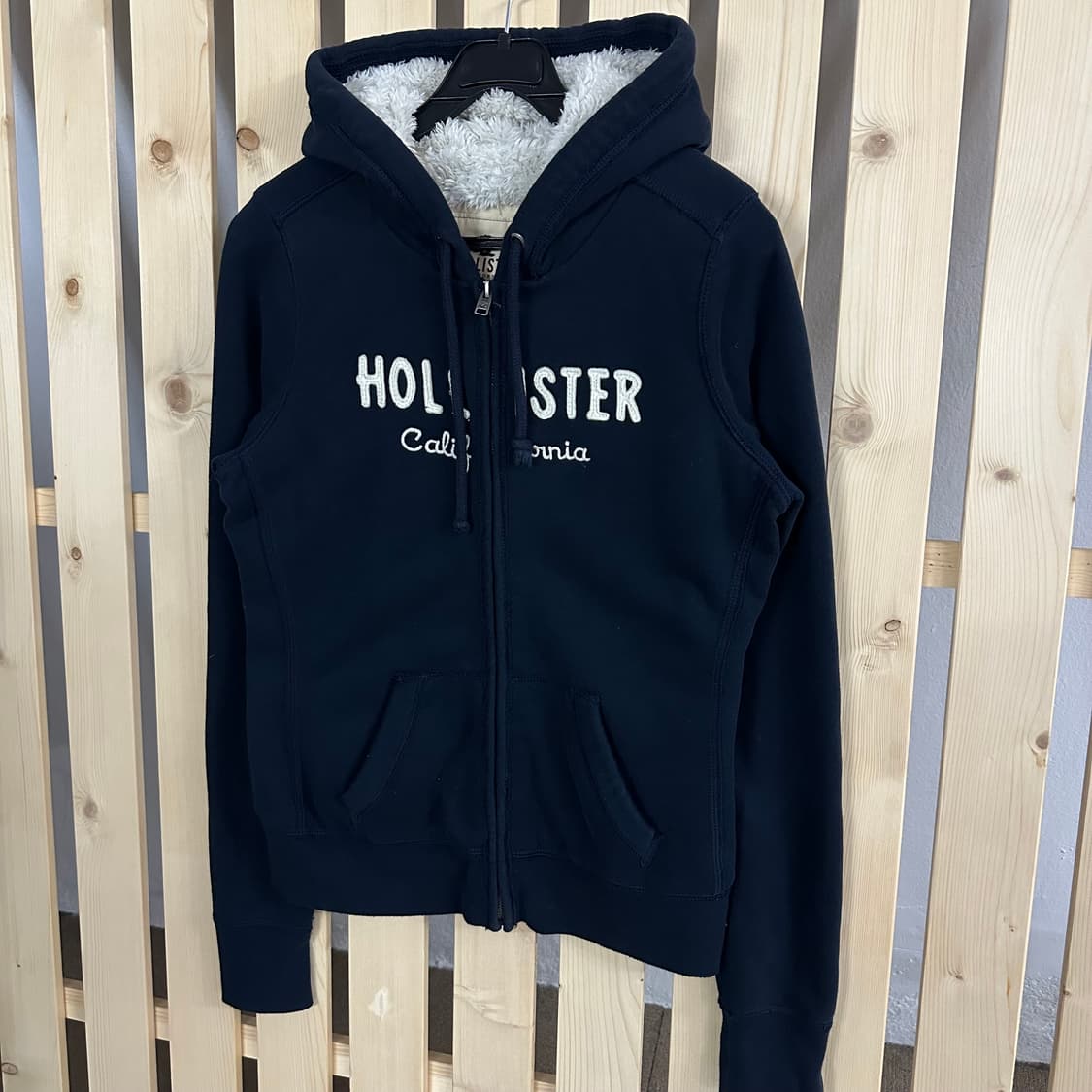 (M) 홀리스터 네이비 양털 후드집업 상품이미지2