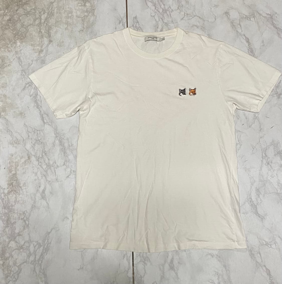 메종키츠네 반팔티 2 장 사이즈 100 일괄 가격 판매 상품이미지5