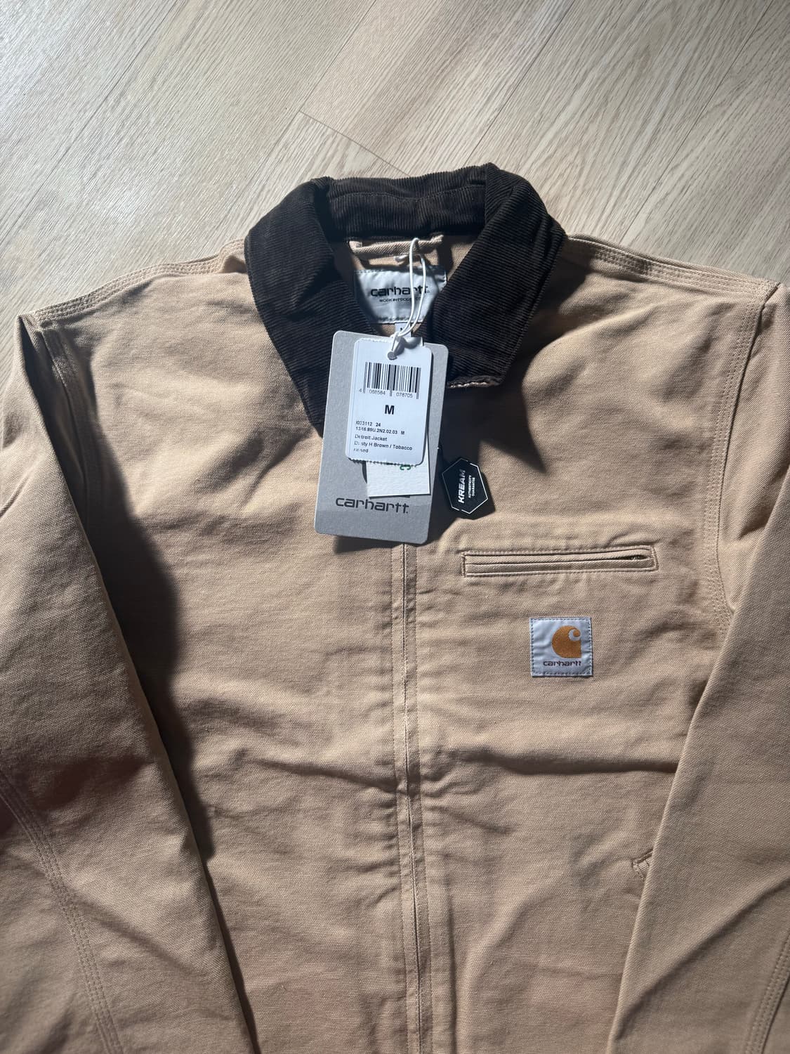 칼하트 WIP 디트로이트 자켓 더스티 해밀턴 브라운 토바코 상품이미지2