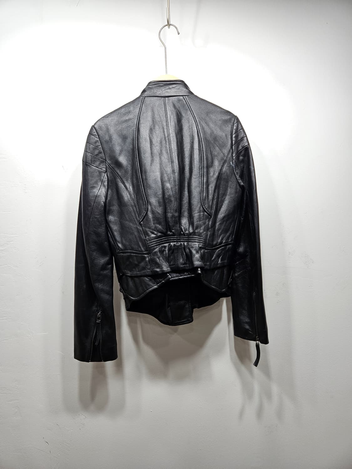 로보(ROBO) 블랙 양가죽 라이더 자켓 66~77 상품이미지10