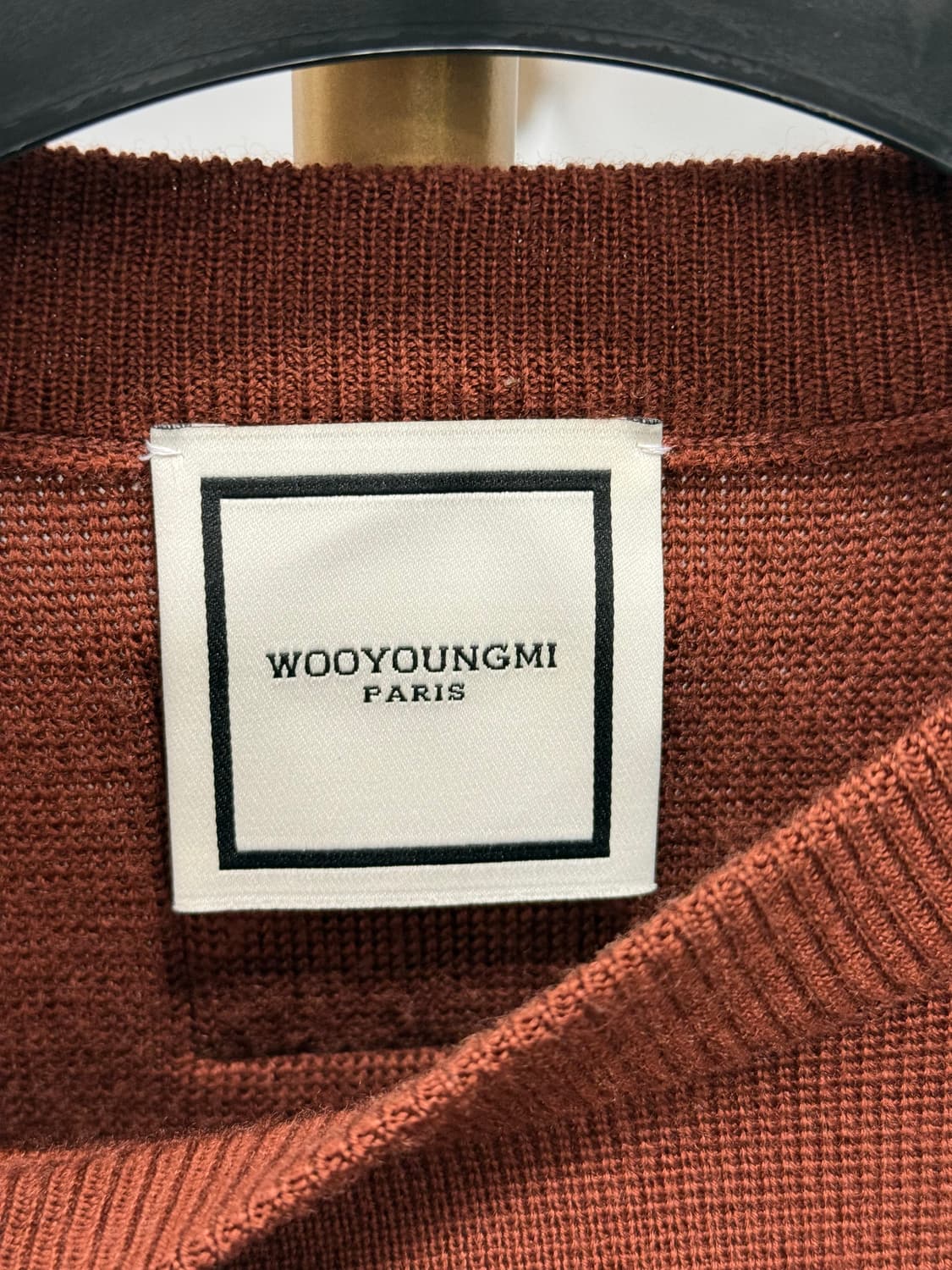 우영미 택션지 니트 브라운 46 상품이미지4