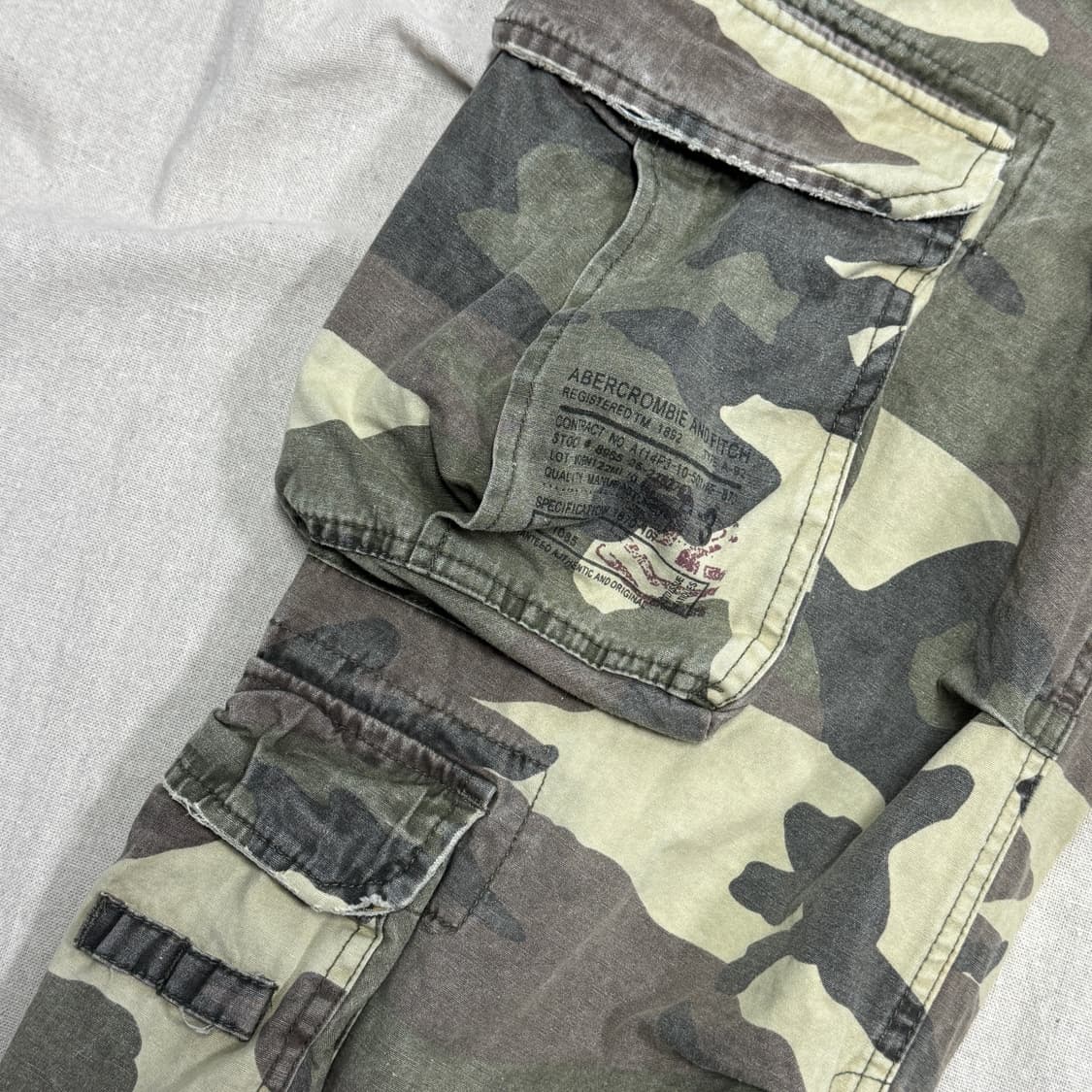 아베크롬비 빈티지 밀리터리 카모 카고팬츠 S(29~32) 상품이미지5