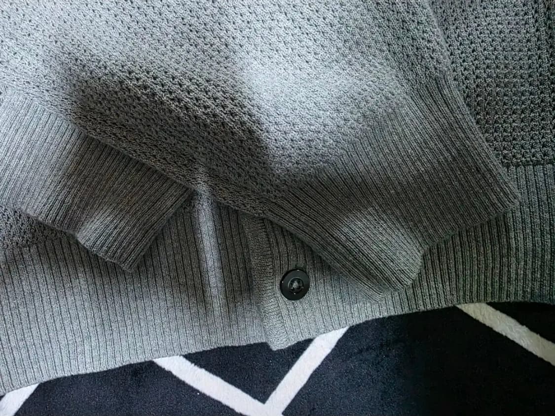 블랭크룸 래글런 카라 가디건 멜란지 그레이 3(L) 상품이미지3