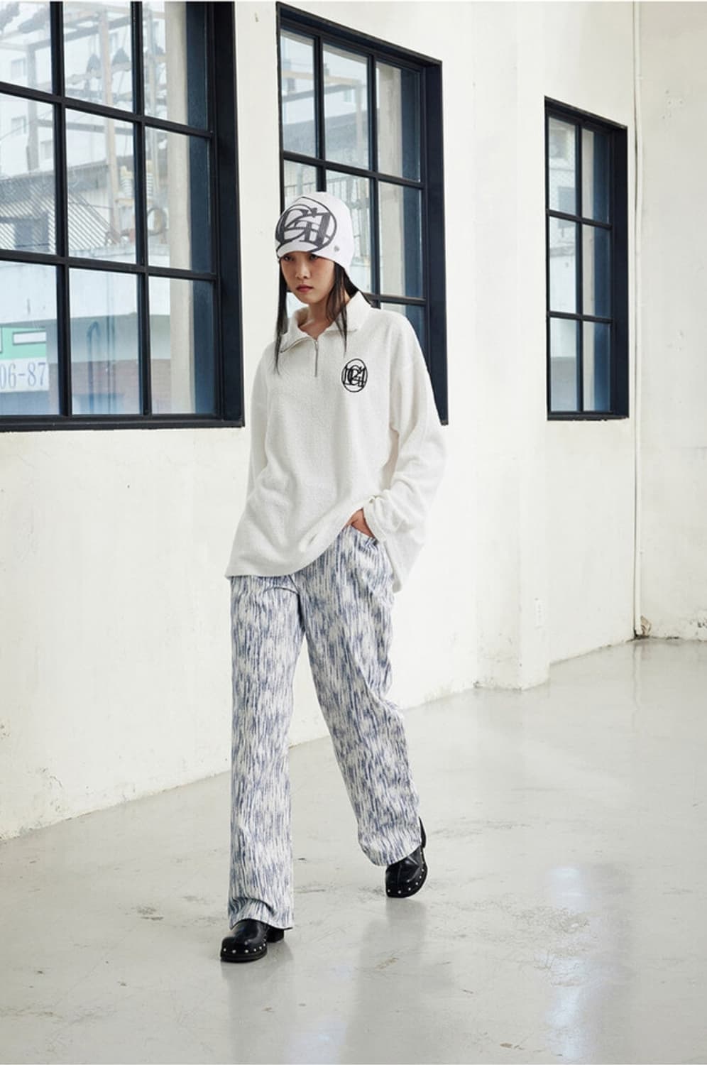 (새상품) TARGETTO 타게토 기하학패턴 데님 상품이미지1