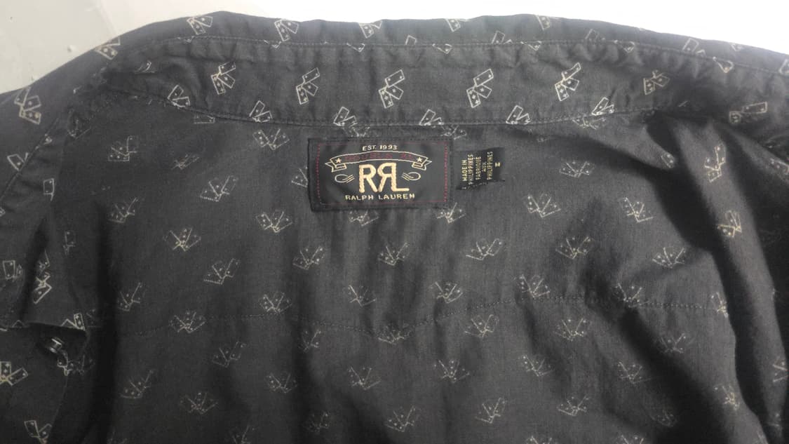 [M/100] RRL 인디고 데님 워크 셔츠 (디스트로이드 가공) 상품이미지3