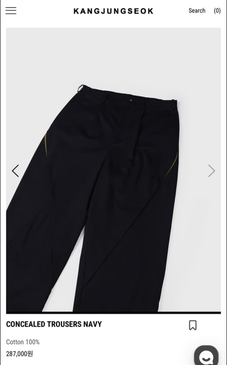 강정석 concealed trouser 2 상품이미지1