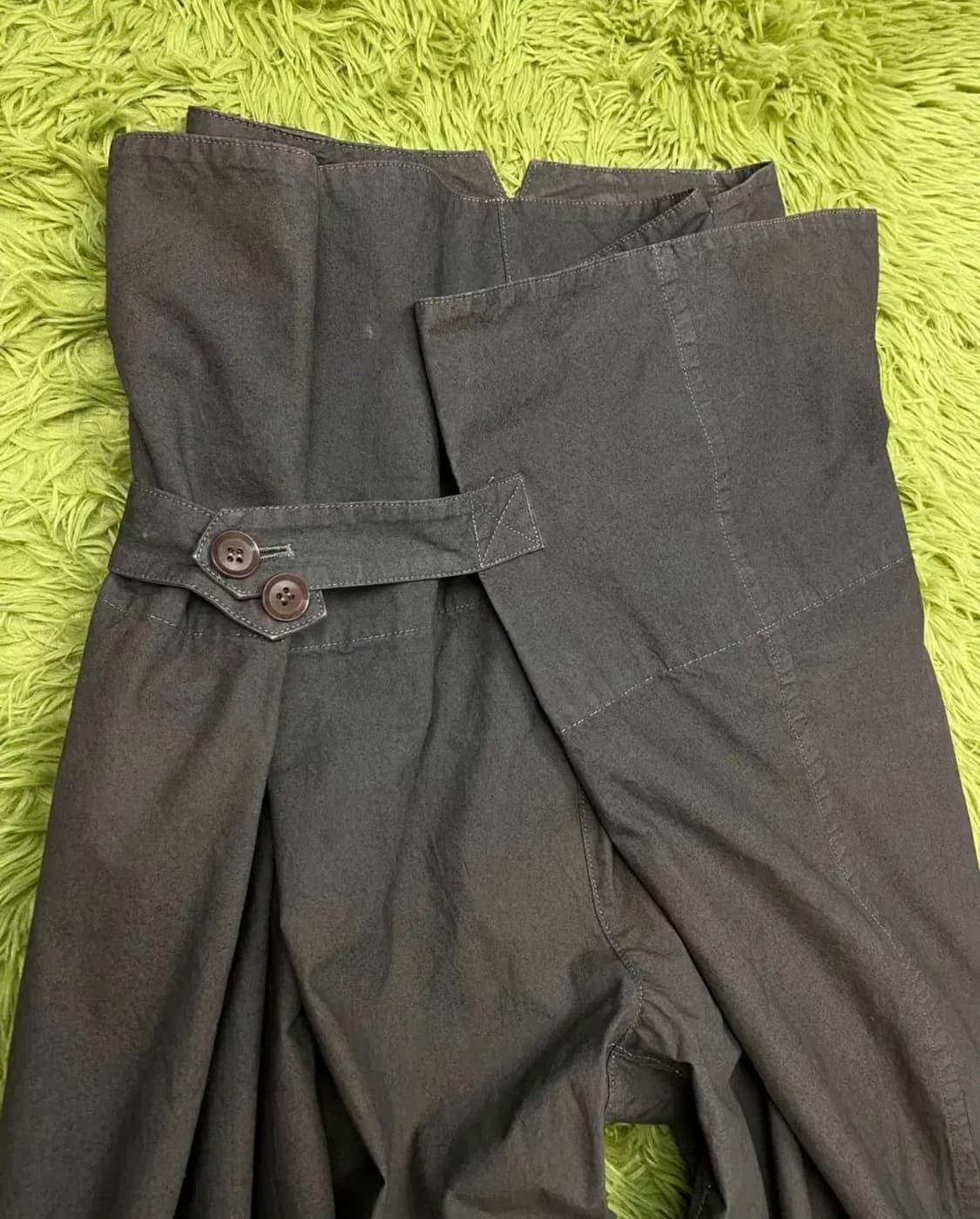 요지 야마모토 2008 S/S 애시메트릭 랩 커버 업 하카마 팬츠 상품이미지3