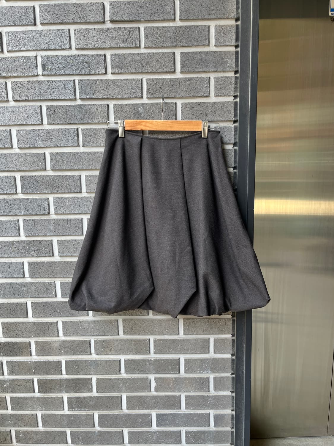 Rene 르네 울 벌룬 스커트 브라운 상품이미지1