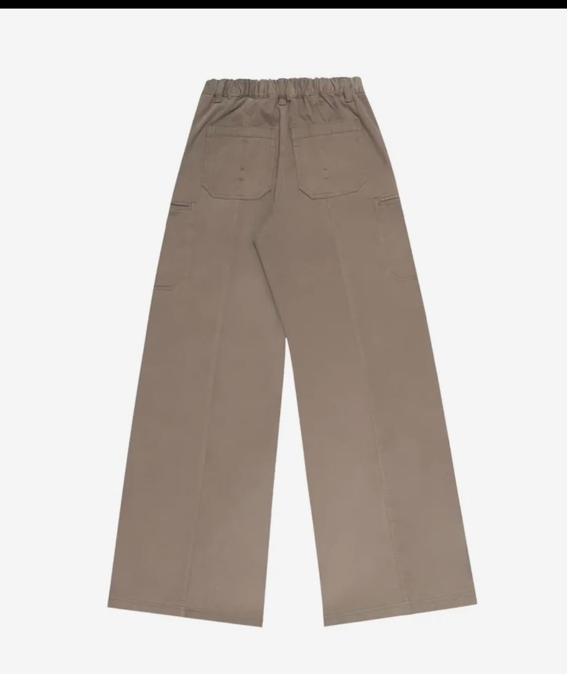 미레코 미니 포켓 와이드 코튼 팬츠 베이지 상품이미지5