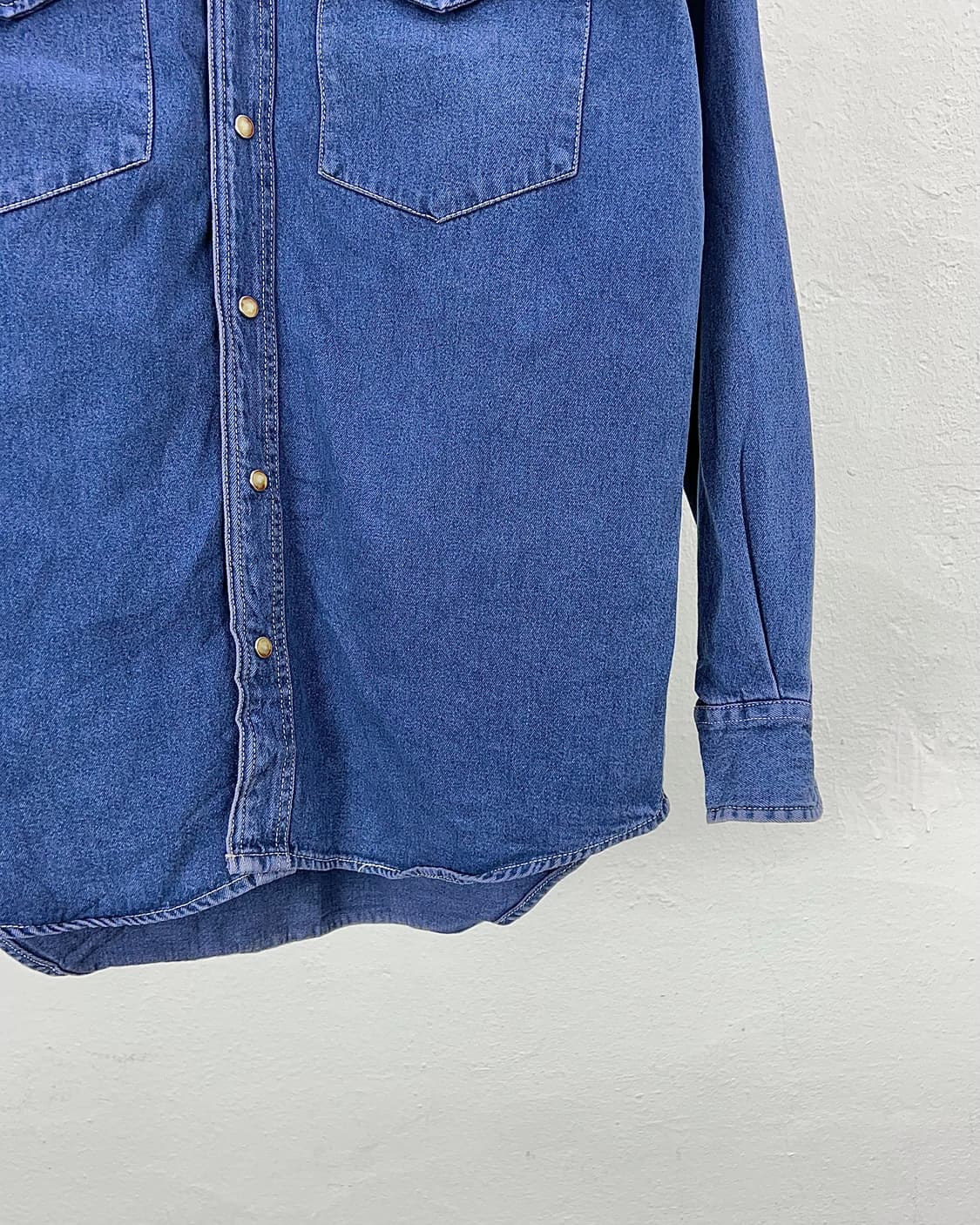 갭 웨스턴 데님 투 포켓 스냅 버튼 셔츠 상품이미지5