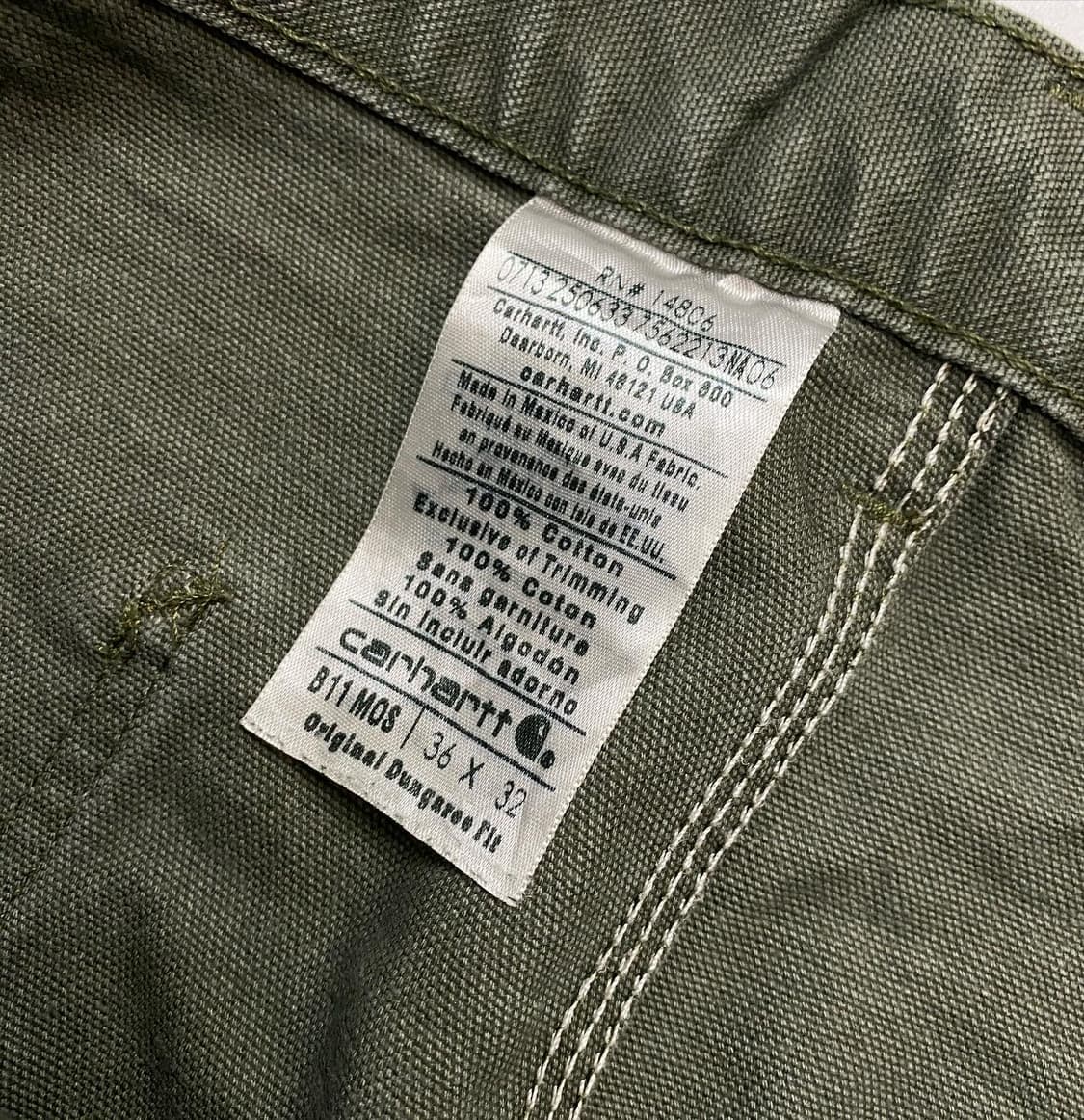 CARHARTT(칼하트)카펜더 데님 와이드 워크팬츠 상품이미지4