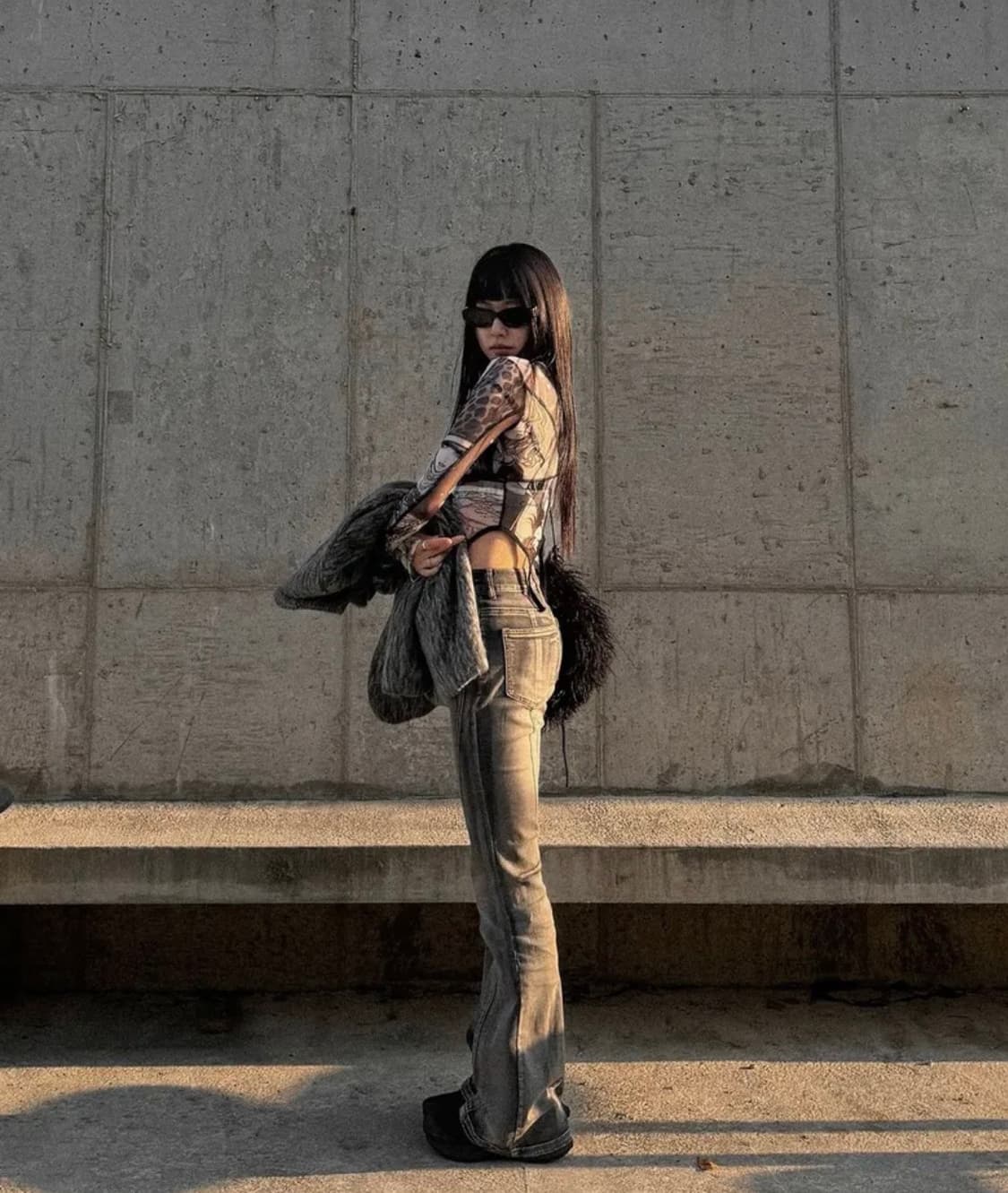 스키즘 인듀싱 boots cut jeans 상품이미지3