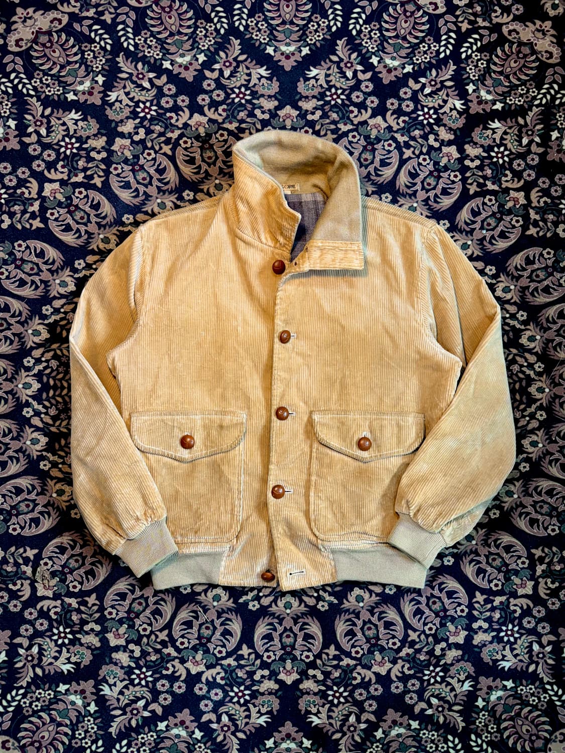 90s Sanyo Camel 코듀로이 블루종 a1자켓 상품이미지2