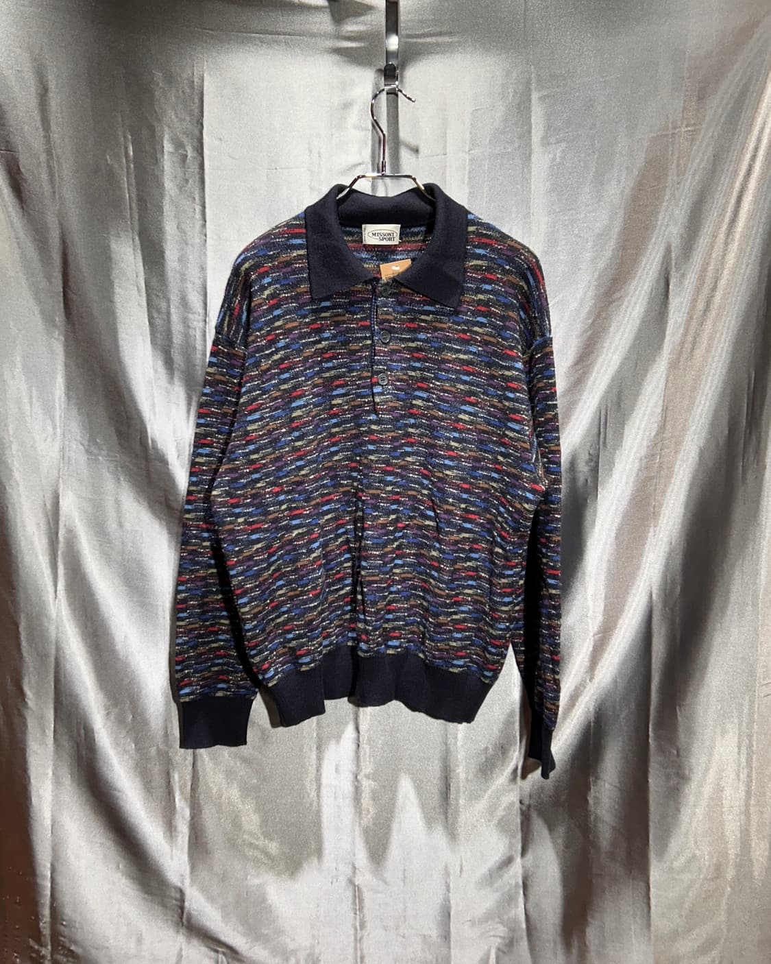 S 미쏘니 스포츠 다크 믹스 카라 니트 상품이미지2