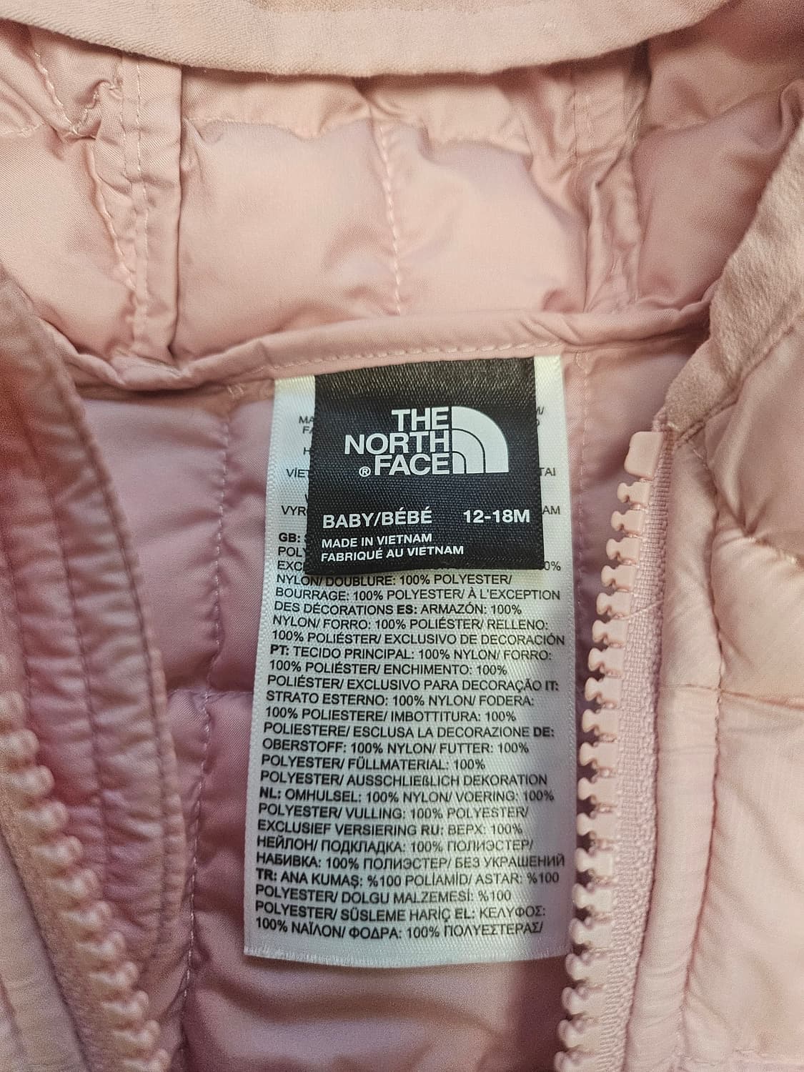 노스페이스 베이비 경량패딩 (12-18M) 상품이미지3