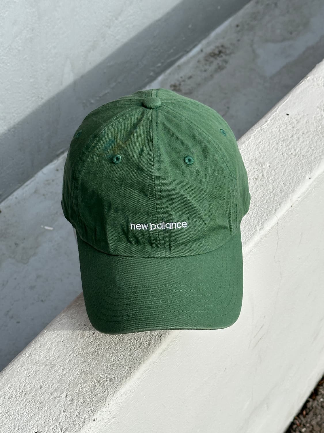 [F] 뉴발란스 로고 그린 볼캡 모자 상품이미지1