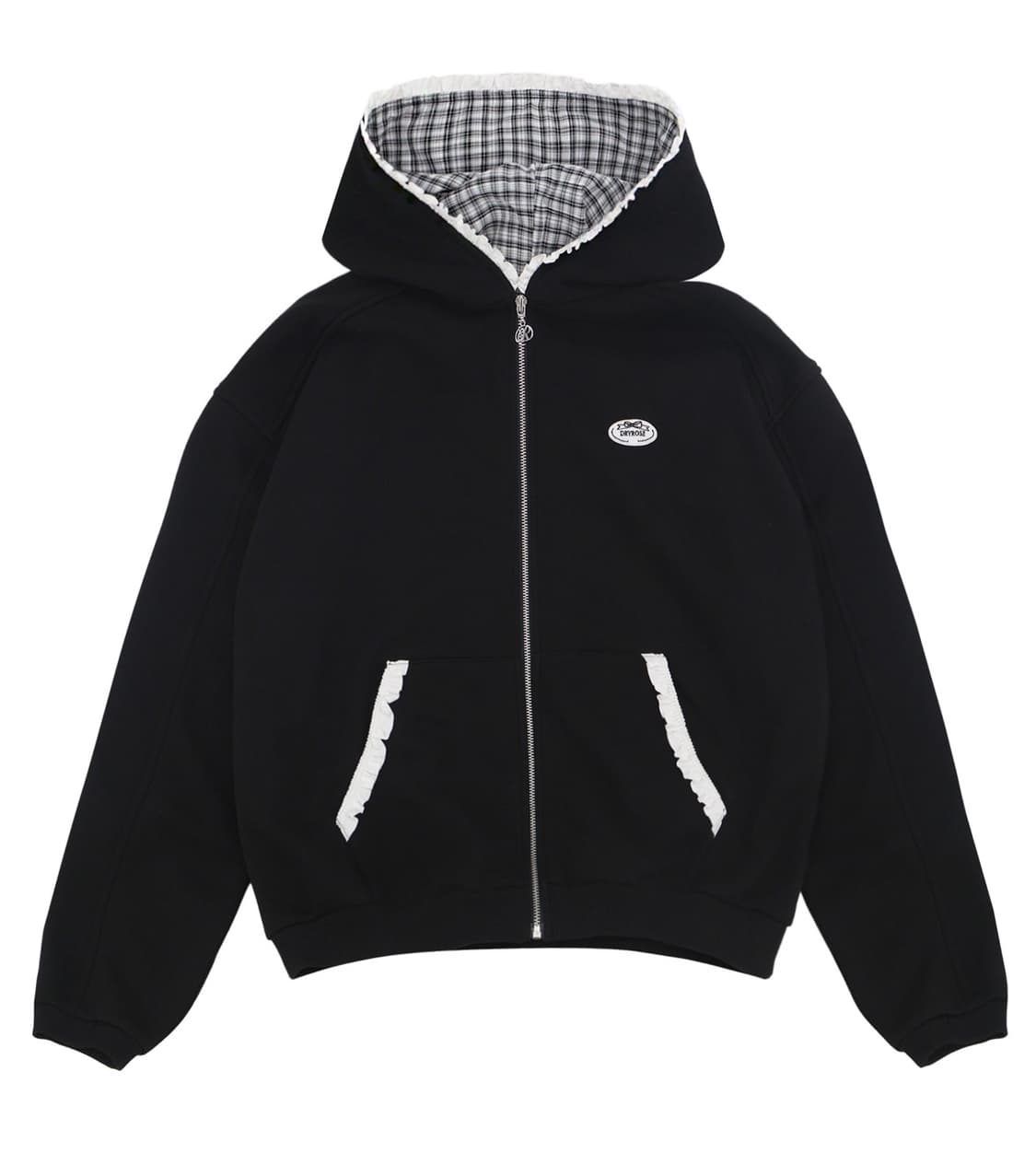 드라이로즈 BIG RIBBON HOODIE (BK) 상품이미지1