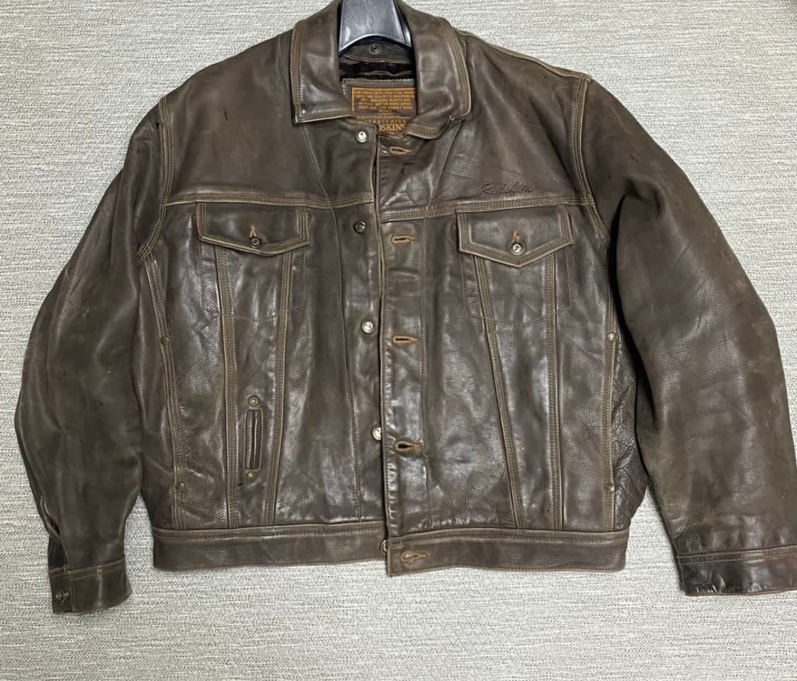 레드스킨스 가죽자켓 L 상품이미지1