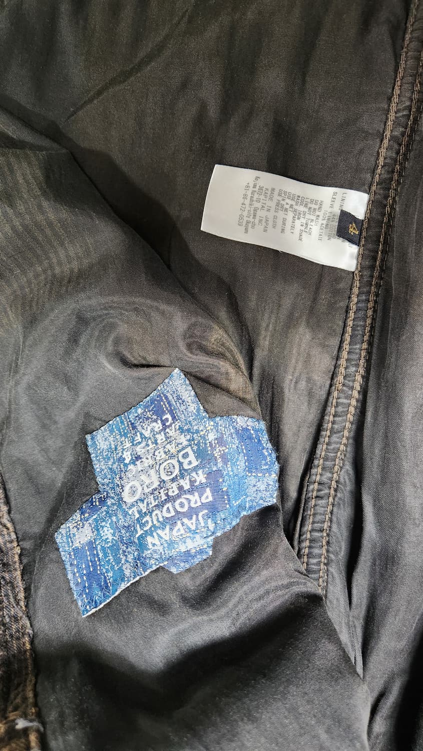 캐피탈 블랙 티 코어 보로 스프링 1st 자켓 블랙 상품이미지3