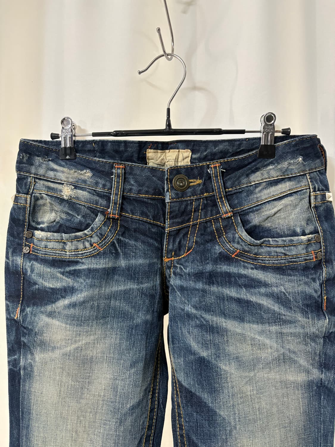 Y2K 로리타진스(Lolita Jeans) 노블 스트레인 자수 부츠컷 상품이미지3