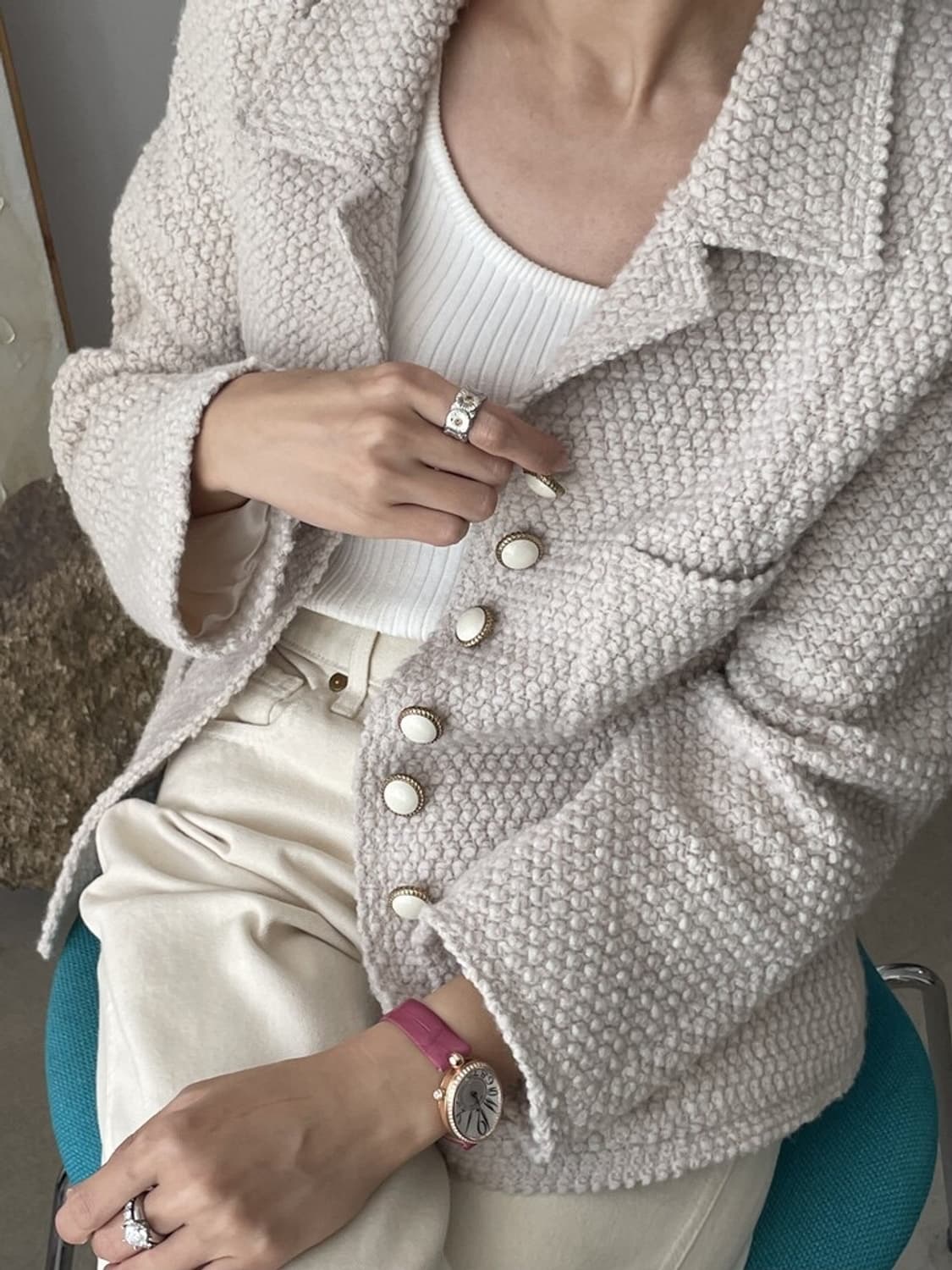 쎄모먼 Layla 트위드 자켓  상품이미지3