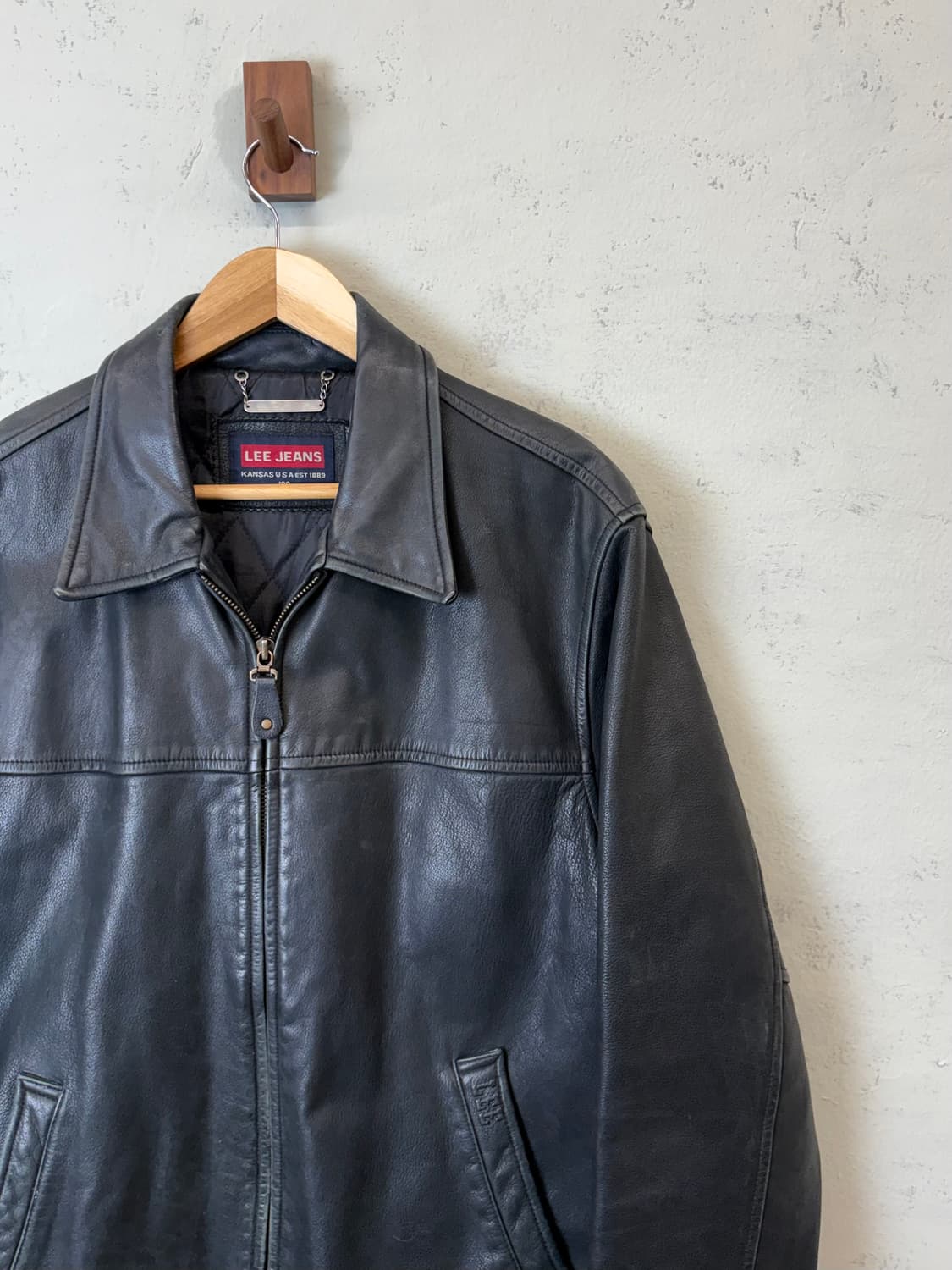 Lee 리 빈티지 카우레더 자켓 상품이미지3