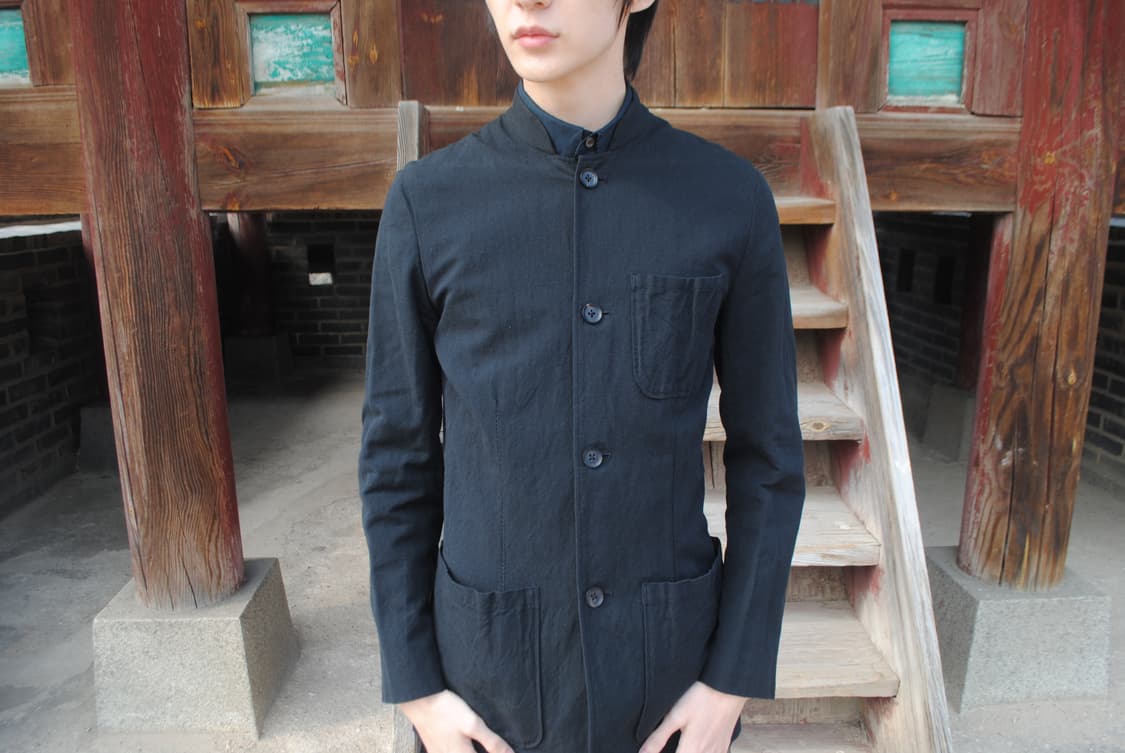 BED J.W. FORD 차이나 카라 린넨 블레이저 상품이미지3