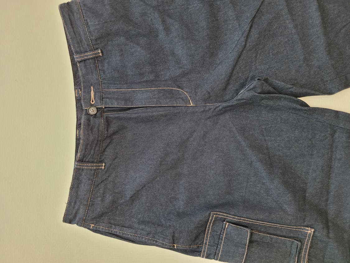 스파오 SPAO 남자 배기핏 카고 청바지 33 네이비 상품이미지4