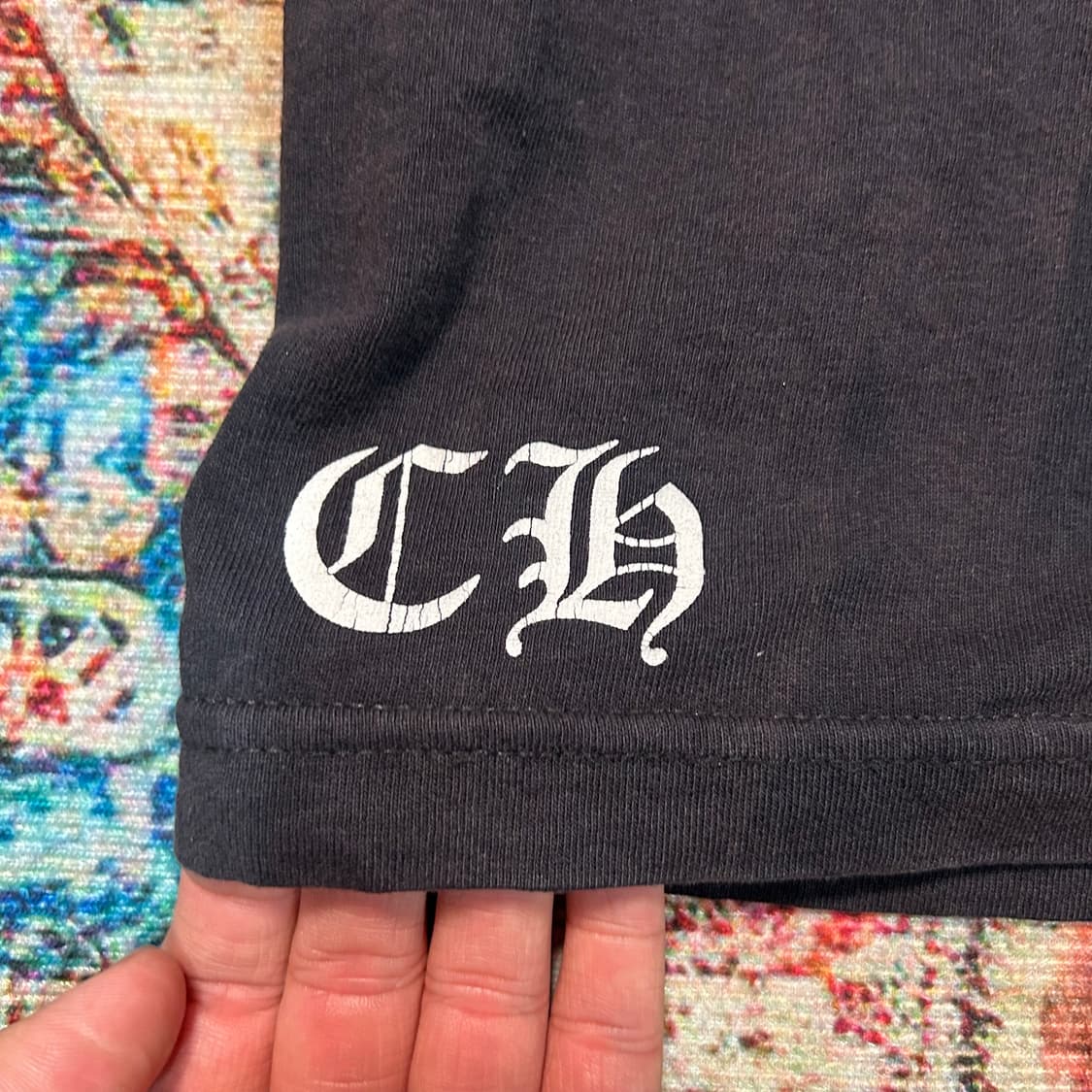 [XL] 00s 크롬하츠 CH크로스 패턴 롱슬리브(국문라벨)  상품이미지6