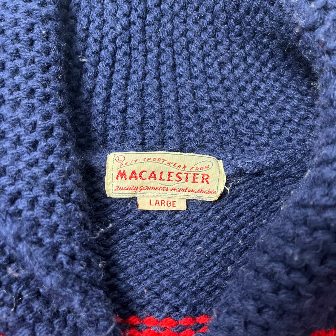 [MACALESTER] 빈티지 노르딕 패턴 집업 코위찬  상품이미지6