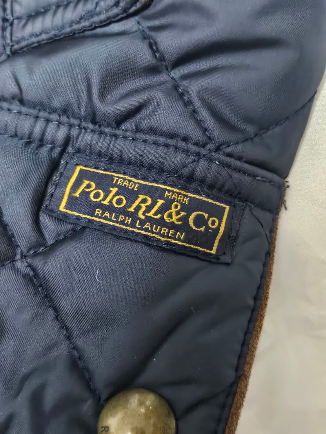 폴로랄프로렌 네이비 퀼팅 베스트 조끼 S 상품이미지3