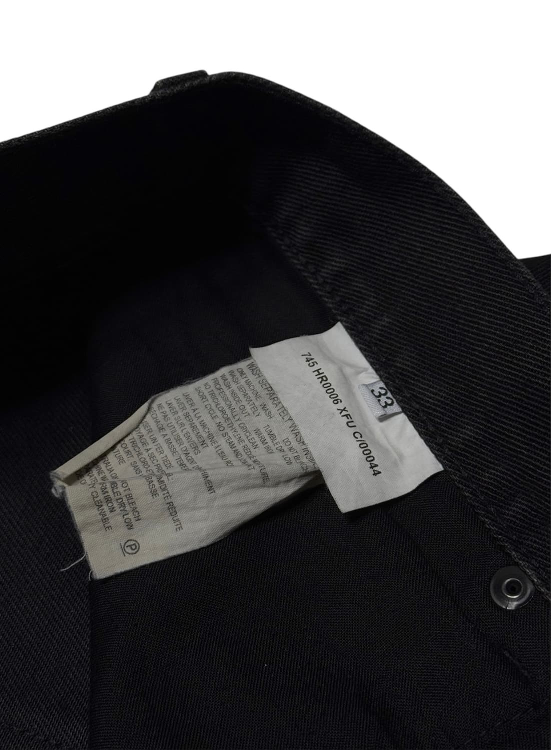 Helmut Lang 블랙 데님 팬츠 상품이미지8