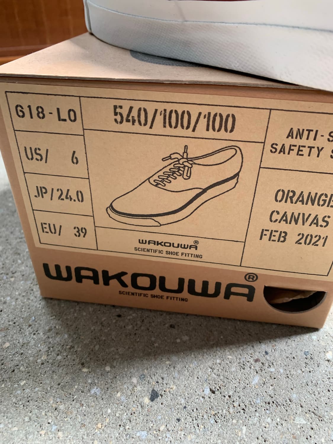 WAKOUWA 아나토미카 오렌지 스니커즈 6사이즈 와쿠와 새제품 덱슈즈 상품이미지7