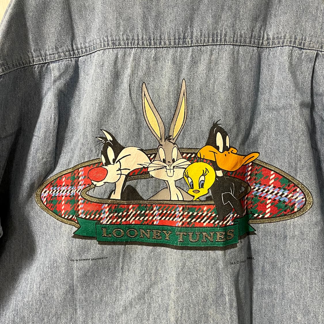 루니툰/ 빈티지 아플리케 데님 셔츠/ L 상품이미지8