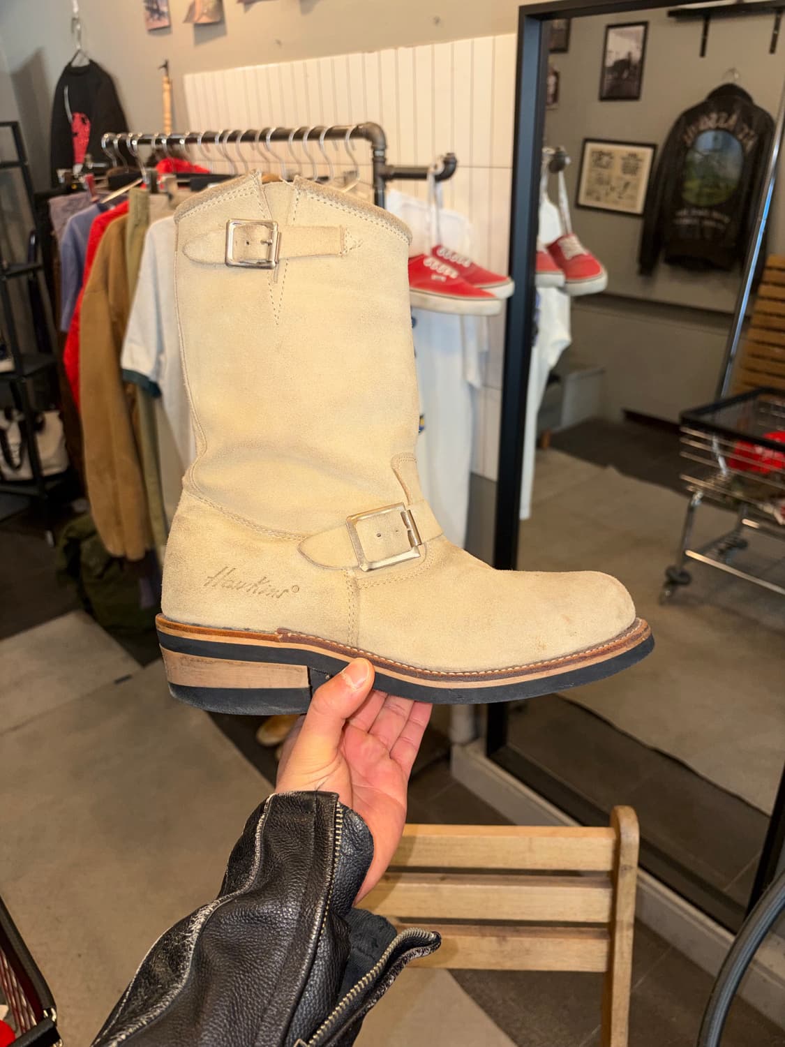 Hawkins suede beige engineered boots (8) 상품이미지6