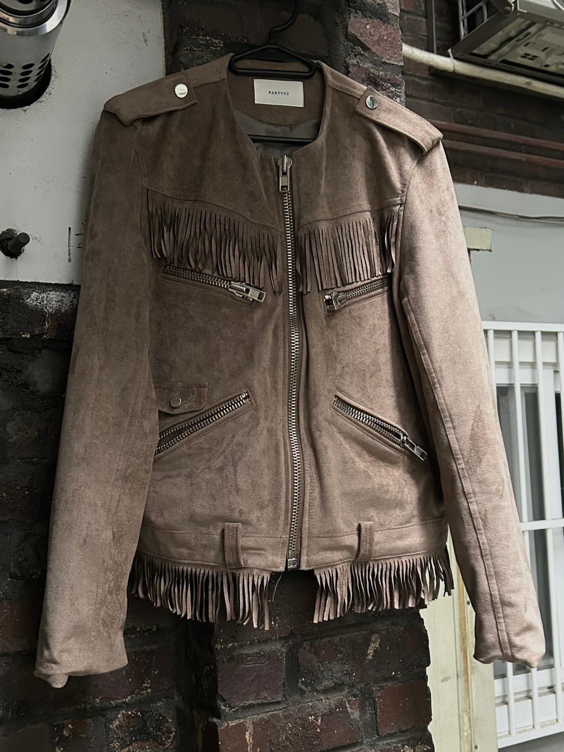 2000s VTG 스웨이드 멀티지퍼 웨스턴 자켓 상품이미지2