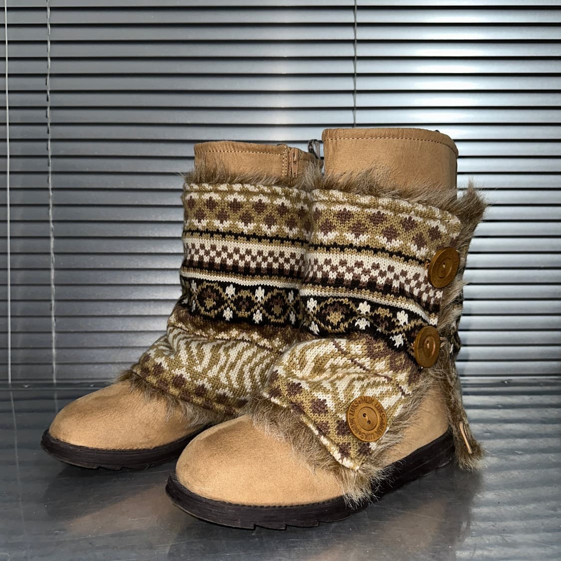 00s MUK LUKS 무크룩스 퍼 랩 부츠 풀박스 상품이미지2