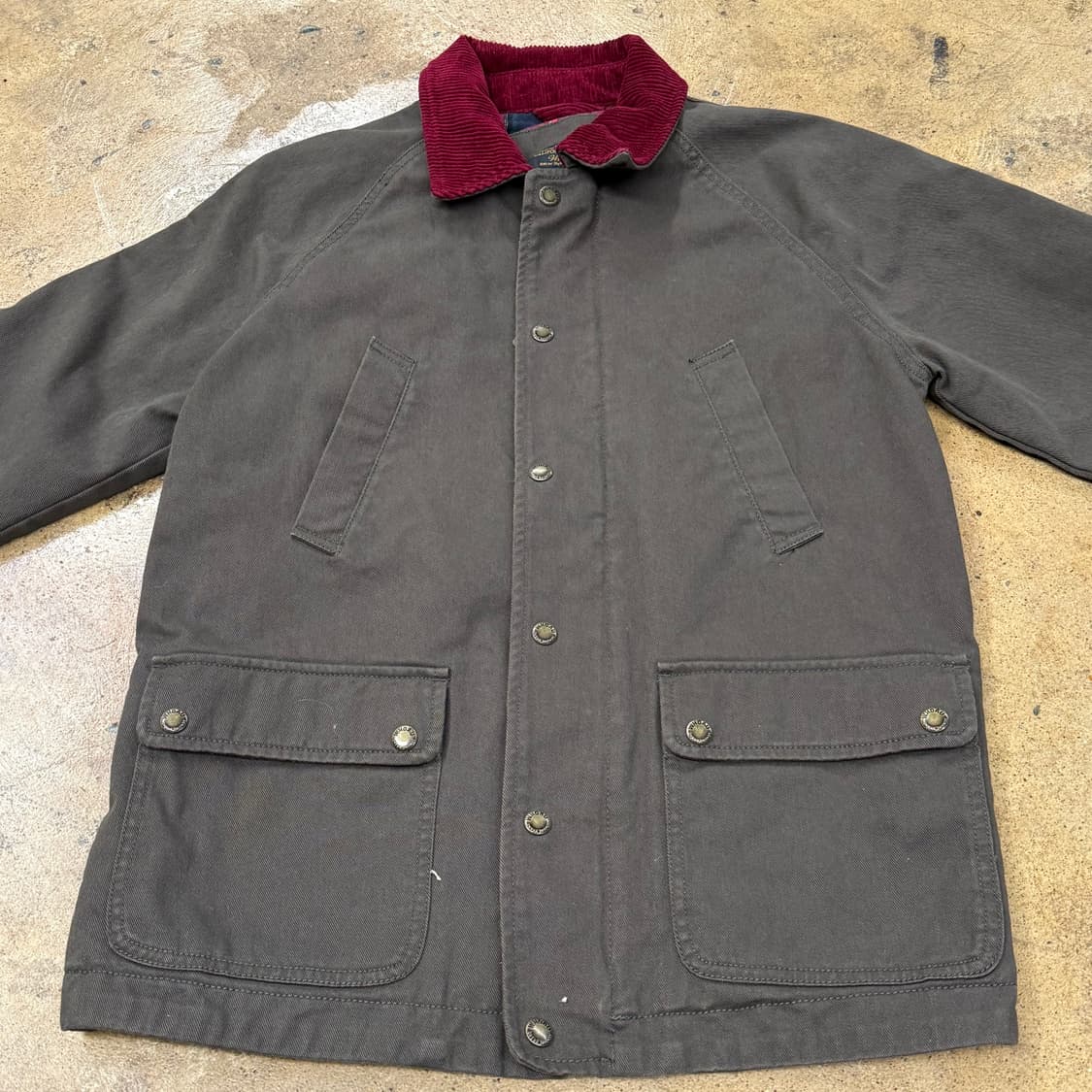 [정품/S] 캘리포니아 빈티지 브라운 코듀로이 카라 자켓 b19 상품이미지3