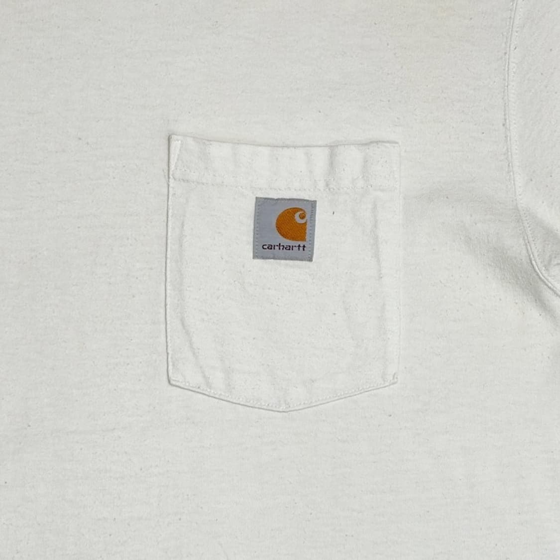 CARHARTT 오리지널 핏 포켓 반팔티 화이트 L 상품이미지3
