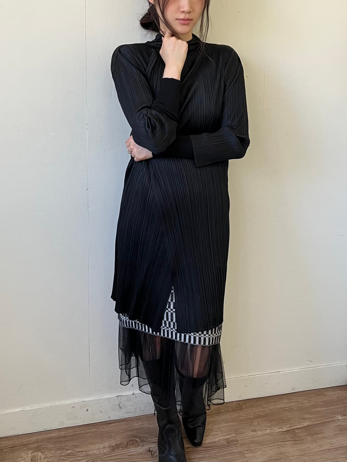 PLEATS PLEASE 플리츠 롱 가디건 상품이미지4