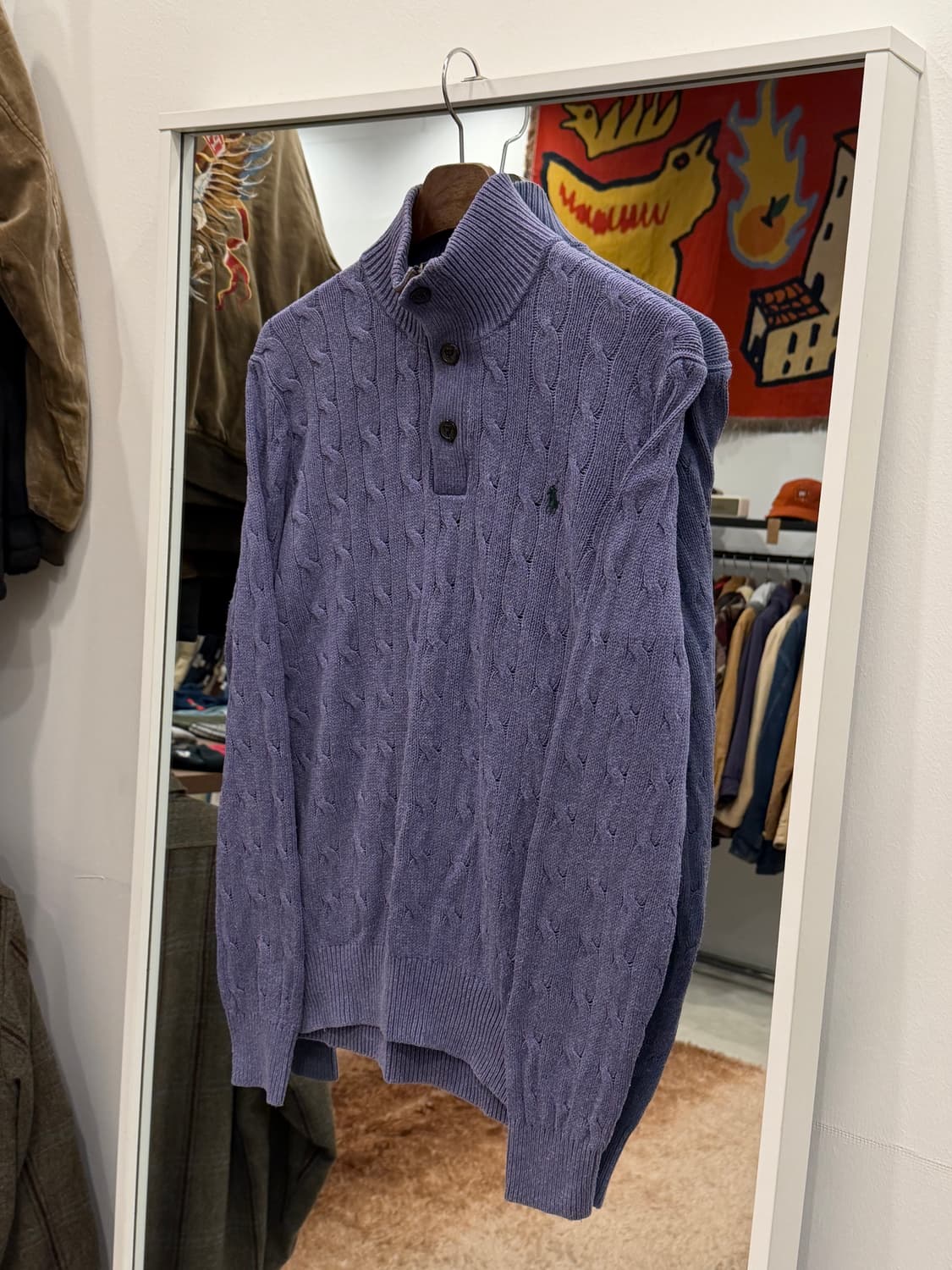 Polo ralph lauren 폴로 랄프로렌 하프넥 버튼 쿼터 니트 상품이미지1