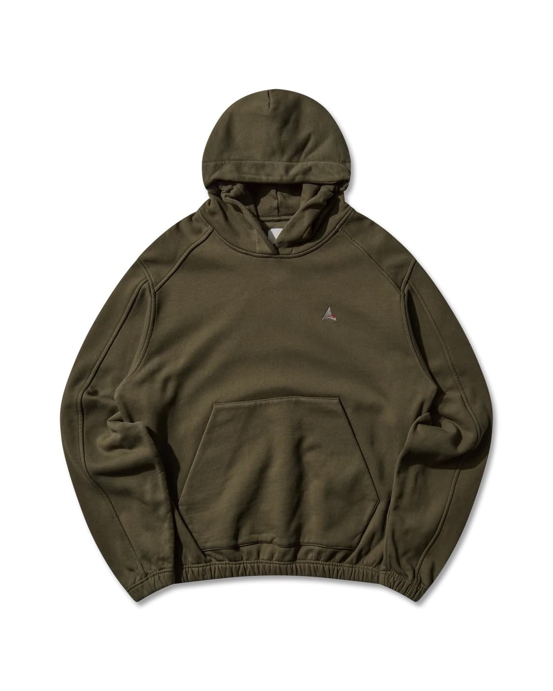 [S,M,L]로아 하이킹 25fw Logo 490gsm 후드티/카키 상품이미지7