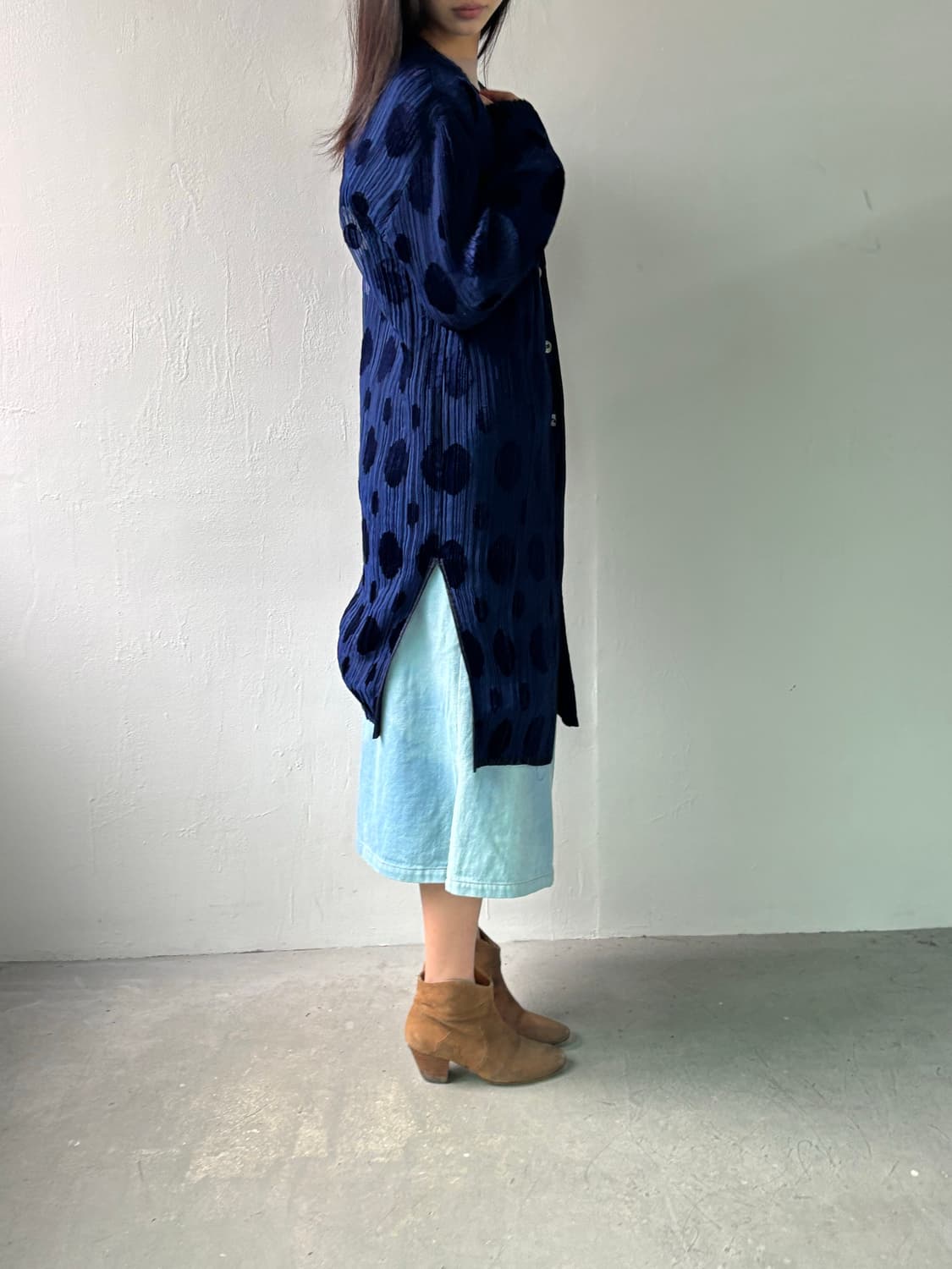 이세이미야케 도트 플리츠 드레스 상품이미지7