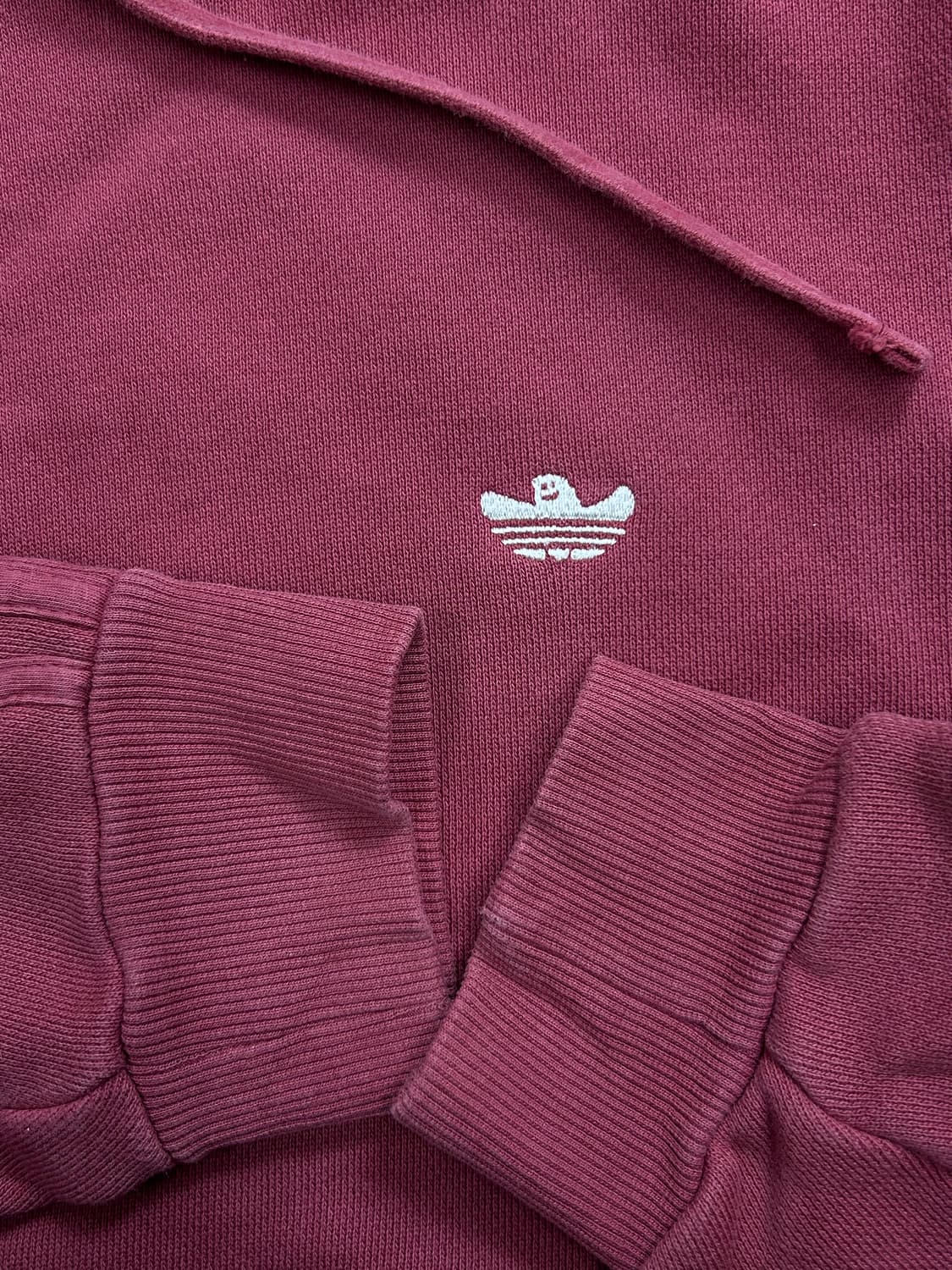 아디다스 슈무 버건디 후드티 L 상품이미지6