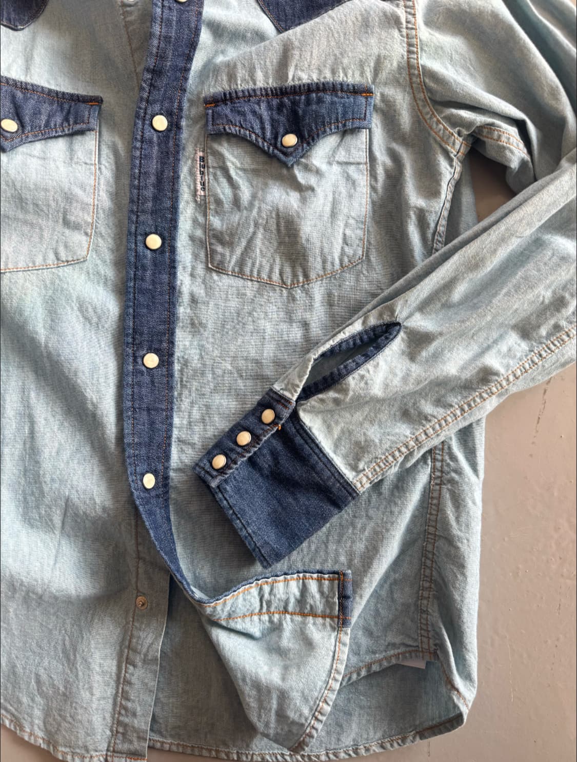 블루블루재팬 웨스턴 데님 셔츠  상품이미지3